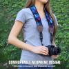 USA Gear TrueSHOT Camera Strap Neoprene Camera Straps - Padded Neck Strap, Accessory Pocket, and Quick Release Buckles - Compatible with Canon, Nikon, Sony and More DSLR and Mirrorless Camera - Galaxy view 2