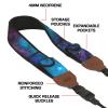 USA Gear TrueSHOT Camera Strap Neoprene Camera Straps - Padded Neck Strap, Accessory Pocket, and Quick Release Buckles - Compatible with Canon, Nikon, Sony and More DSLR and Mirrorless Camera - Galaxy view 4