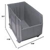 Quantum Storage Systems QRB216MOBGY Rack Bins Heavy Duty Part Organizer Gray Bins 42" L x 20" W x 21" H view 2