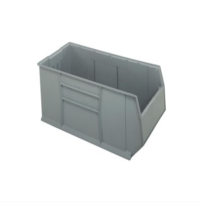 Quantum Storage Systems QRB206GY Rack Bins Heavy Duty Part Organizer Gray Bins 42" L x 20" W x 18" H