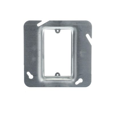 Steel City 72C145/8 4-11/16" Square Device Cover, Single Gang, 4 Cubic Inches, 5/8" Raised, Pre-Galvanized Steel