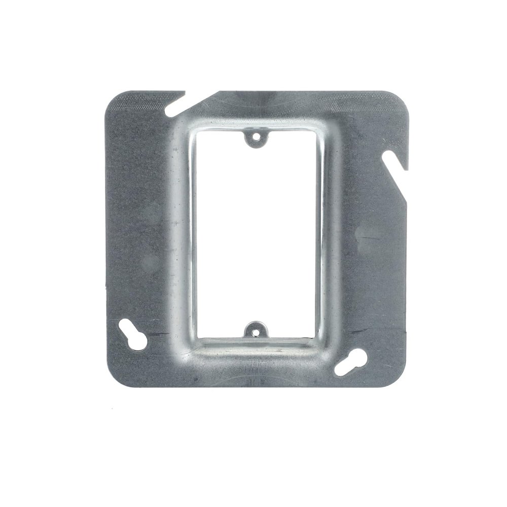 Steel City 72C145/8 4-11/16" Square Device Cover, Single Gang, 4 Cubic Inches, 5/8" Raised, Pre-Galvanized Steel