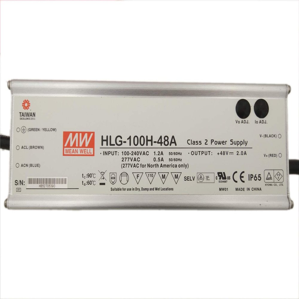 Meanwell HLG-100H-48 Power Supply - 100W 48V 2A - IP67