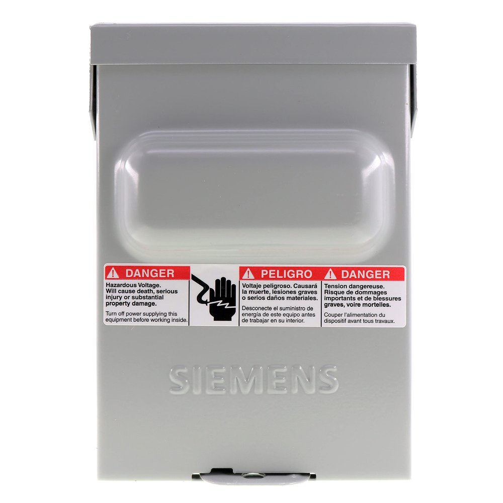 Siemens WN2060 AC Disconnect 60Amp Non-fused, Gray