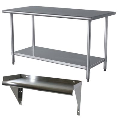 Buffalo Tools SSWSET S.S. Work Table W/Shelf
