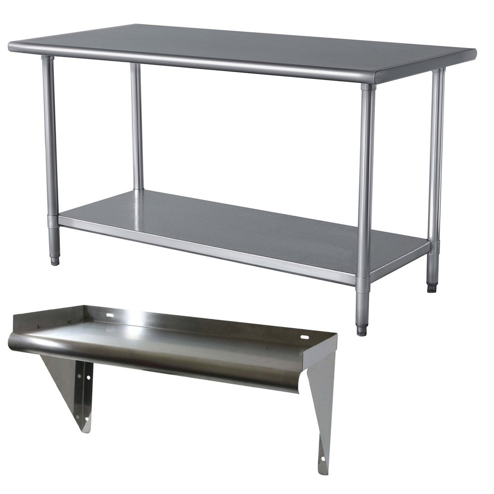 Buffalo Tools SSWSET S.S. Work Table W/Shelf