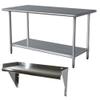 Buffalo Tools SSWSET S.S. Work Table W/Shelf view 1
