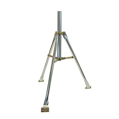 TRI-3 3' FT Tripod Mount Kit Antenna 1-9/16" Inch O.D. Mast 27 Inch Long with 3 15-inch Anchors Fit Pipe Mast up to 1 3/4 Inch