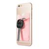 Fashion Culture Pink Phone Pocket, Stretch Lycra Fabric Card Holder, Stick-On Phone Wallet, 3M Adhesive view 2