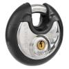BRINKS - 80mm Commercial Stainless Steel Keyed Discus Padlock - Stainless Steel Body with Stainless Steel Shackle, Black view 1
