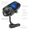 Nulaxy Bluetooth Car FM Transmitter Audio Adapter Receiver Wireless Handsfree Voltmeter Car Kit TF Card AUX 1.44 Display - KM18 Black Matte view 4