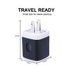 USB Wall Charger, Charging Cube,Sicodo 3Pack Dual Port Charging Block view 3