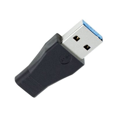Asadall USB 3.1 Type C Adapter,USB 3.1 Type-C Female to USB 3.0 A Male Data Adapter Connector Converter for Macbook Phone Tablet (Black,Pack of 1)