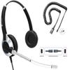 TruVoice HD-350 Deluxe Headset with Noise Reduction Voice Tube & HD Sound - Compatible with Yealink, Grandstream, Sangoma, Ooma and Snom Desk Phones view 1