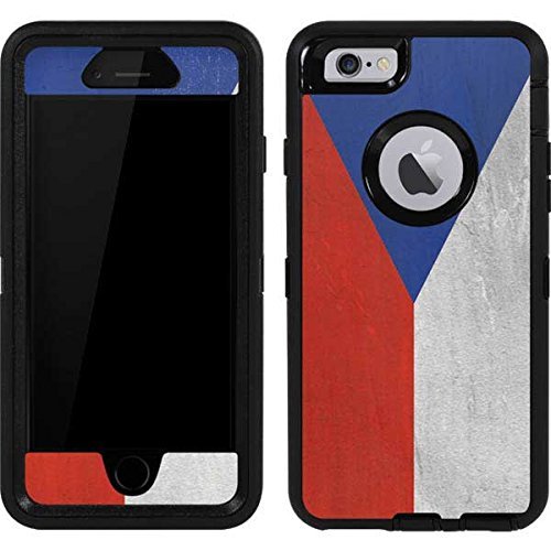 Skinit Decal Skin Compatible with OtterBox Defender iPhone 6 - Officially Licensed Skinit Originally Designed Czech Republic Flag Distressed Design