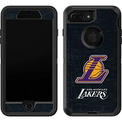 Skinit Decal Skin Compatible with OtterBox Defender iPhone 7 Plus - Officially Licensed NBA Los Angeles Lakers Secondary Logo Design