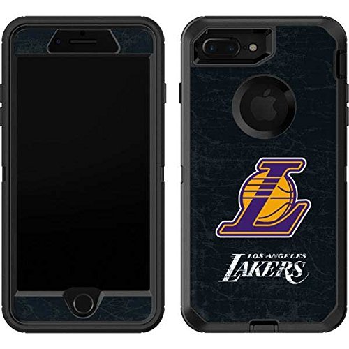 Skinit Decal Skin Compatible with OtterBox Defender iPhone 7 Plus - Officially Licensed NBA Los Angeles Lakers Secondary Logo Design