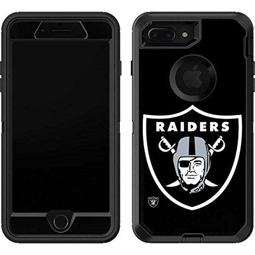 Skinit Decal Skin Compatible with OtterBox Defender iPhone 7 Plus - Officially Licensed NFL Las Vegas Raiders Large Logo Design