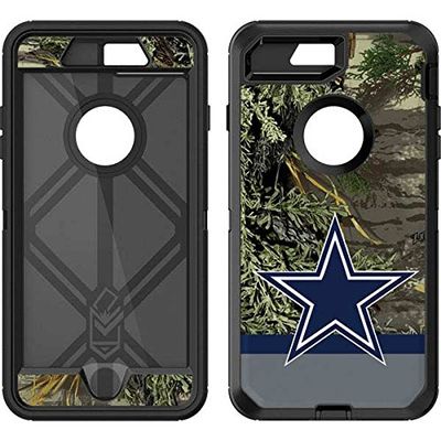 Skinit Decal Skin Compatible with OtterBox Defender iPhone 7 Plus - Officially Licensed NFL Realtree Camo Dallas Cowboys Design