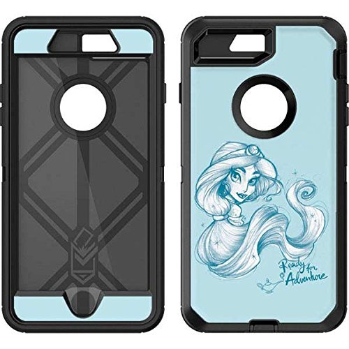Skinit Decal Phone Skin Compatible with OtterBox Defender iPhone 7 Plus - Officially Licensed Disney Princess Jasmine Ready for Adventure Art Design