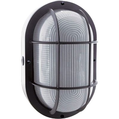 Nuvo 65/114 20W LED Bulk Head Fixture-Black Finish, 5.50x11.25x7.00