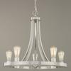Industrial Style 5-Light Chandelier in Satin Nickel Finish view 1