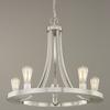 Industrial Style 5-Light Chandelier in Satin Nickel Finish view 2