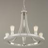 Industrial Style 5-Light Chandelier in Satin Nickel Finish view 3