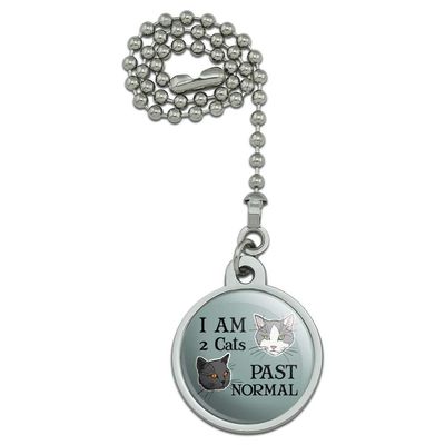 GRAPHICS & MORE Two Cats Past Normal Ceiling Fan and Light Pull Chain