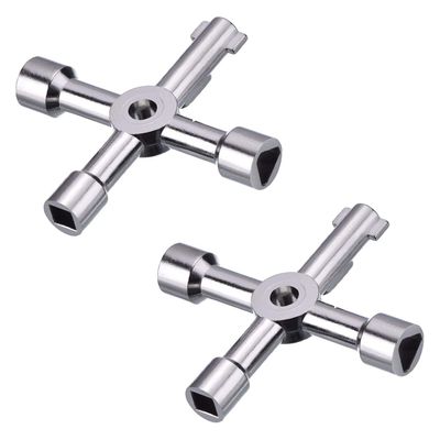 Shappy 2 Pack 4 Way Cabinet Panel Keys for Water Meter