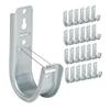 ICC 2-Inch Wall Mount J-Hook  25-Pack, Cable Support Hooks with Retainer Clips, Galvanized Steel with Zinc Finish  for Structured Cabling and Cable Management view 1