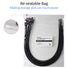 Cable Zip Ties Heavy Duty 26 Inch, Ultra Strong Plastic Wire Ties with 180 Pounds Tensile Strength, 50 Pieces, Durable Nylon Black tie Wraps, Indoor and Outdoor UV Resistant, Quality Cable Ties view 2