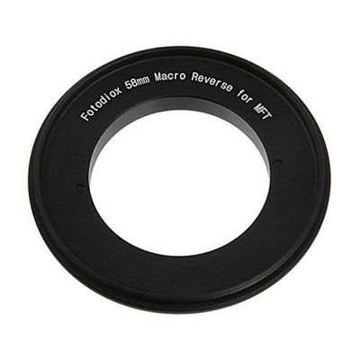 Fotodiox 58mm Filter Thread Macro Reverse Mount Adapter Ring for MFT Micro 4/3 Four Third Cameras Fits Olympus