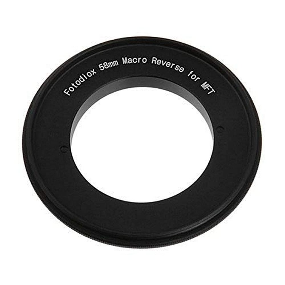 Fotodiox 58mm Filter Thread Macro Reverse Mount Adapter Ring for MFT Micro 4/3 Four Third Cameras Fits Olympus