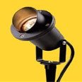 Corona CL-512-BK Directional Light - Aluminum Hooded w/ Yoke, Black