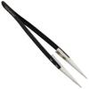 Precision Ceramic Tweezers Heat Resistant Non-conductive Anti-Magnetic Pointed Tweezers for Pinching Coils, Electronics, Jewelry-making (Black) by EX ELECTRONIX EXPRESS view 1
