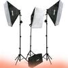ePhoto 2400 Watt Continuous Video Photography Studio Chromakey Green Screen Lighting Kit H9004S3-1020G view 2