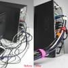 Pasow 50pcs Cable Ties Reusable Fastening Wire Organizer Cord Rope Holder 7 Inch (Black) view 2
