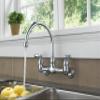 Peerless 2-Handle Wall Mount Kitchen Sink Faucet, Chrome P299305LF view 2