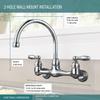 Peerless 2-Handle Wall Mount Kitchen Sink Faucet, Chrome P299305LF view 3