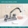 Peerless 2-Handle Centerset Utility Sink Faucet, Chrome P299232 view 3