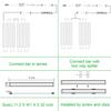 AIBOO LED Under Cabinet Lighting Kit, Plug in Strip Lights with Dimmer Switch for Kitchen Cabinet Counter, Closet, Bedroom Lighting24w-8 Bars kit-2700K) view 4