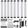AIBOO LED Under Cabinet lighting Kit, Plug in Strip Lights with Dimmer Switch for Kitchen Cabinet Counter, Closet, bedroom lighting.24w-8 bars kit-6000K view 1