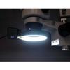 AmScope SM-4BZ-FRL-B Professional Binocular Stereo Zoom Microscope, WH10x Eyepieces, 3.5X-90X Magnification, 0.7X-4.5X Zoom Objective, 8W Fluorescent Ring Light, Black Double-Arm Boom Stand, 110V-120V, Includes 0.5x and 2.0x Barlow Lenses view 2