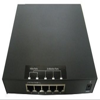 Dualcomm 1-to-3 10/100/1000Base-T Ethernet Flow Switch Tap, Black