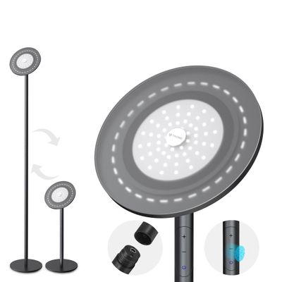 TROND Floor Lamp, LED Modern Torchiere Lamp, 71 in Tall Aluminum Pole Light