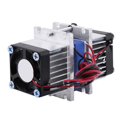 DIY 144W Dual-Chip Thermoelectric Peltier Refrigeration Cooler with TEC1-12706, Water Cooling System, DC 12V, Single Cooler