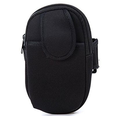 Armband Sport Running Trekking Hiking Wrist Arm Bag Cycling Mounting Strolling Armband Zipper Pockets for iphone 7,7 plus, 6, 6plus