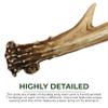 Rivers Edge Products 2-Pack Drawer Pulls, Poly Resin Cabinet Knobs with Screws, Cabinet Handles for Bathroom, Kitchen, or Furniture Dresser, Deer Antlers view 3