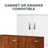 Rivers Edge Products 2-Pack Drawer Pulls, Poly Resin Cabinet Knobs with Screws, Cabinet Handles for Bathroom, Kitchen, or Furniture Dresser, Deer Antlers view 4